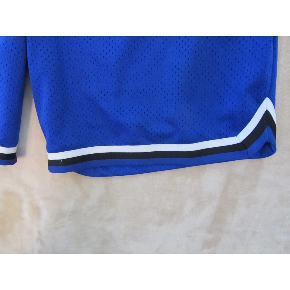 CSG Mens 4XL Mesh Basketball Shorts Royal Blue Striped Trim Athletic Big & Tall - Picture 2 of 8